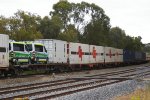 SCT Container Train with 2 Ambulance Patient Transfer vehicles